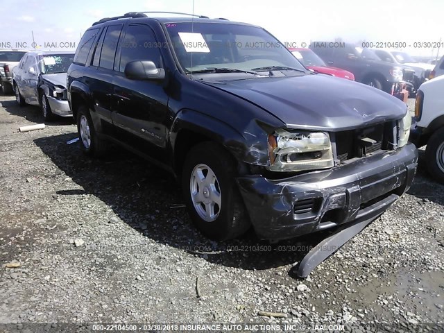 1GNDS13S732130064 - 2003 CHEVROLET TRAILBLAZER  GRAY photo 1