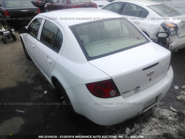 1G1AK55F767711809 - 2006 CHEVROLET COBALT LS თეთრი ფოტო 3
