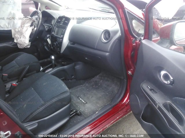 3N1CE2CP3GL382561 - 2016 NISSAN VERSA NOTE S/S PLUS/SV/SL/SR MAROON photo 5