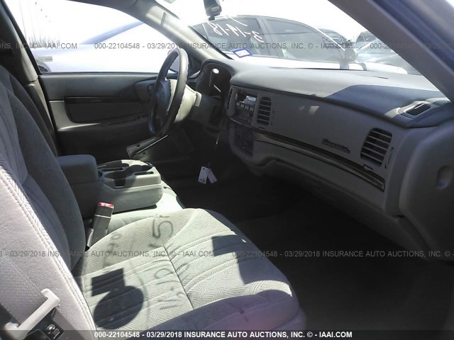 2G1WF52E959266380 - 2005 CHEVROLET IMPALA SILVER photo 5