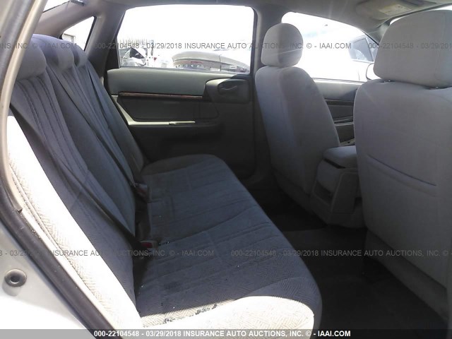 2G1WF52E959266380 - 2005 CHEVROLET IMPALA SILVER photo 8