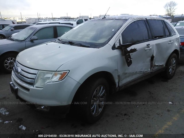 2FMDK49CX7BB19193 - 2007 FORD EDGE SEL PLUS WHITE photo 2