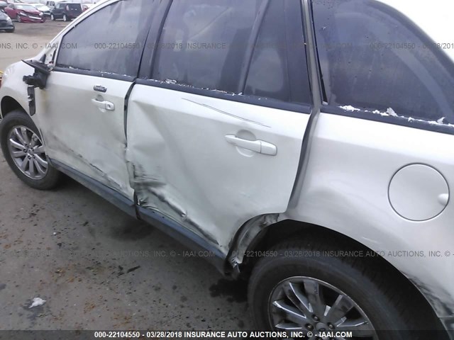 2FMDK49CX7BB19193 - 2007 FORD EDGE SEL PLUS WHITE photo 6