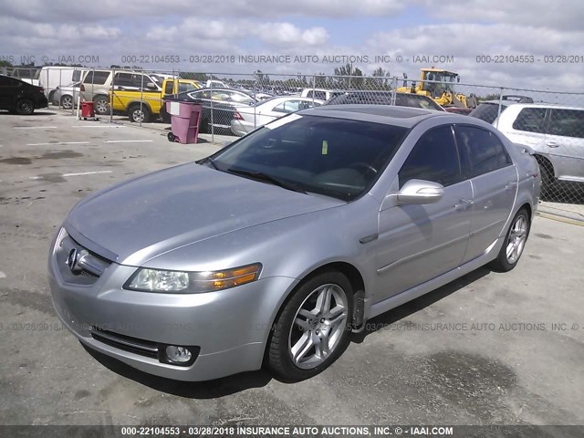 19UUA66238A004660 - 2008 ACURA TL SILVER photo 2