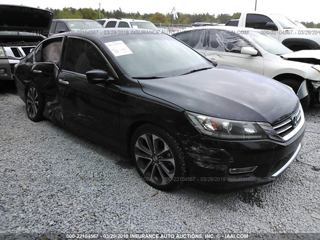 1HGCR2F51DA184870 - 2013 HONDA ACCORD SPORT 黑色 照片 1