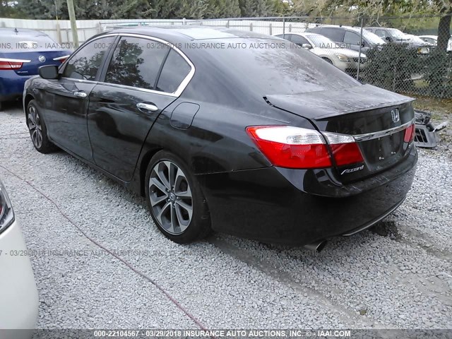 1HGCR2F51DA184870 - 2013 HONDA ACCORD SPORT 黑色 照片 3