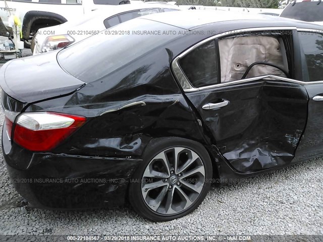 1HGCR2F51DA184870 - 2013 HONDA ACCORD SPORT 黑色 照片 6