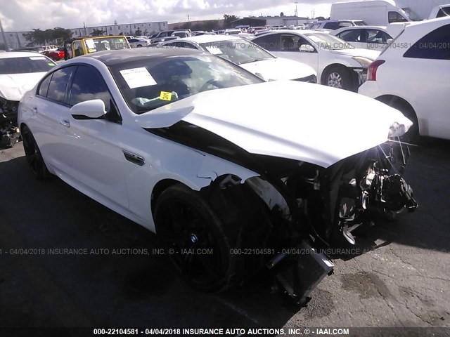 WBS6E9C59GGF92647 - 2016 BMW M6 GRAN COUPE WHITE photo 1