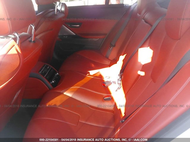 WBS6E9C59GGF92647 - 2016 BMW M6 GRAN COUPE WHITE photo 8