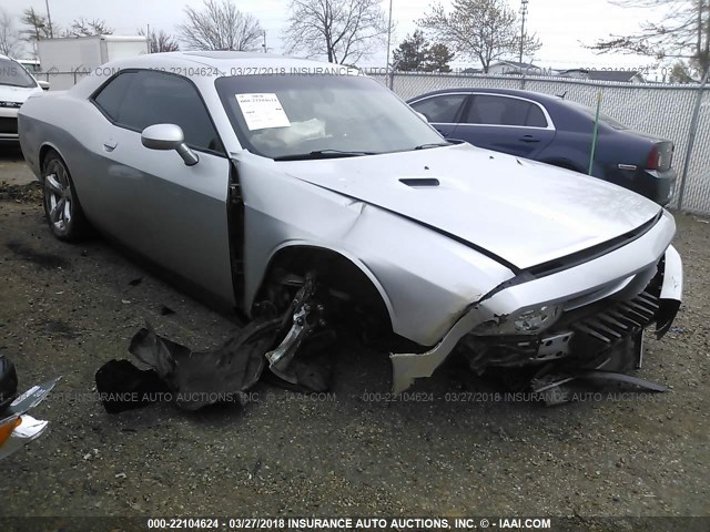 2C3CDYAG5CH189308 - 2012 DODGE CHALLENGER SXT SILVER photo 1