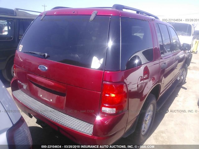 1FMZU73K64ZA77244 - 2004 FORD EXPLORER XLT/XLT SPORT/NBX RED photo 4