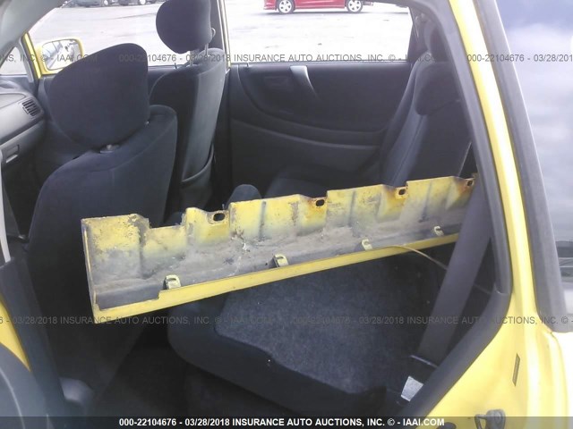 JS2RC41H235206900 - 2003 SUZUKI AERIO SX YELLOW photo 8