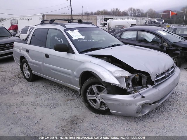 4S4BT62C567106742 - 2006 SUBARU BAJA SPORT SILVER photo 1