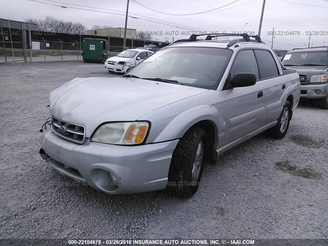 4S4BT62C567106742 - 2006 SUBARU BAJA SPORT SILVER photo 2