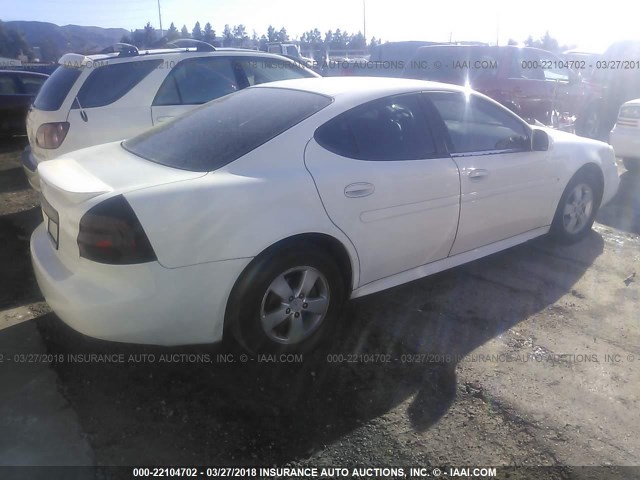 2G2WP552171122382 - 2007 PONTIAC GRAND PRIX WHITE photo 4