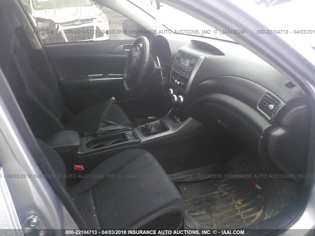 JF1GV7E66DG004823 - 2013 SUBARU IMPREZA WRX SILVER photo 5