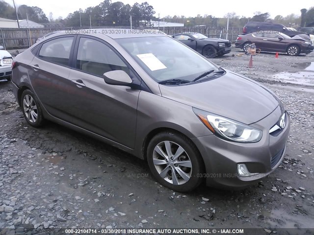 KMHCU4AE4DU461859 - 2013 HYUNDAI ACCENT GLS/SE TAN photo 1