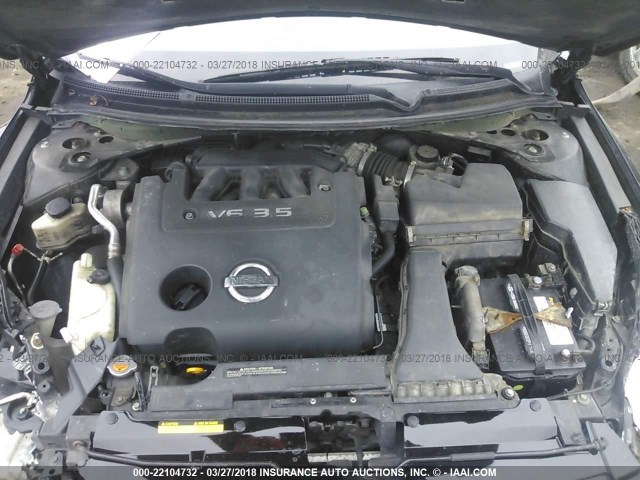 1N4BL24E58C123617 - 2008 NISSAN ALTIMA 3.5SE BLACK photo 10