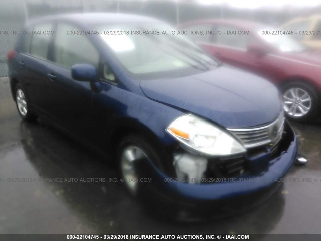 3N1BC13E28L421314 - 2008 NISSAN VERSA S/SL BLUE photo 1