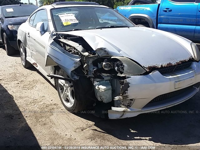 KMHHM65D46U191831 - 2006 HYUNDAI TIBURON GS SILVER photo 6