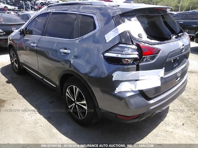 5N1AT2MT2HC886422 - 2017 NISSAN ROGUE S/SL GRAY photo 3