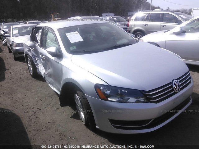 1VWAP7A37CC083069 - 2012 VOLKSWAGEN PASSAT S SILVER photo 1