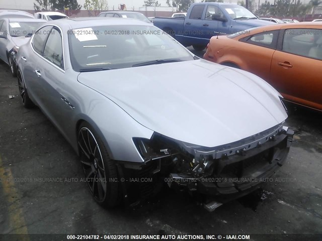 ZAM57RTA2F1130774 - 2015 MASERATI GHIBLI S/Q4 SILVER photo 1