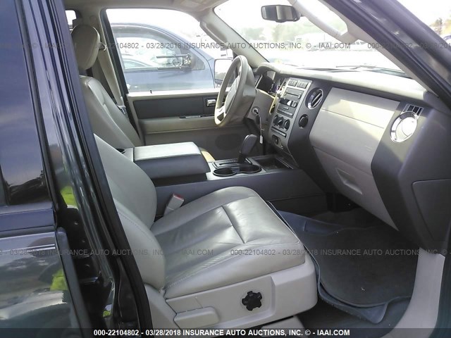 1FMFK16537LA84901 - 2007 FORD EXPEDITION EL XLT GRAY photo 5