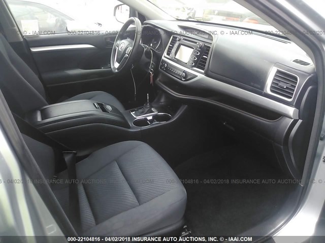 5TDZKRFH5FS077889 - 2015 TOYOTA HIGHLANDER LE/LE PLUS SILVER photo 5