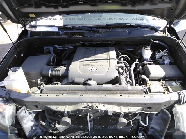 5TFUY5F18DX271957 - 2013 TOYOTA TUNDRA DOUBLE CAB SR5 GRAY photo 10