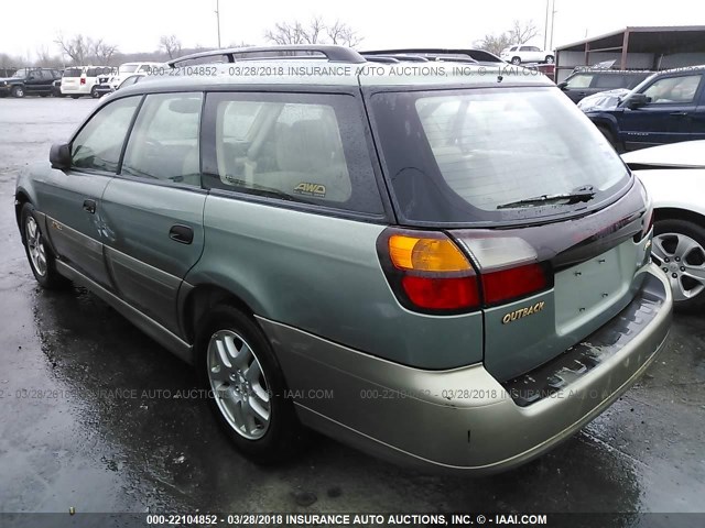 4S3BH675537639492 - 2003 SUBARU LEGACY OUTBACK AWP 绿色 照片 3