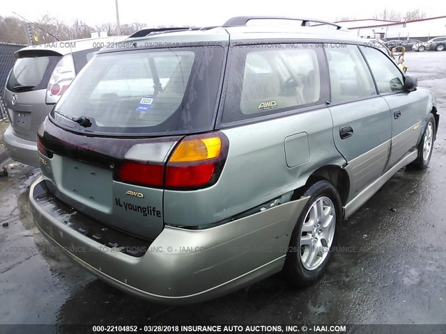 4S3BH675537639492 - 2003 SUBARU LEGACY OUTBACK AWP 绿色 照片 4