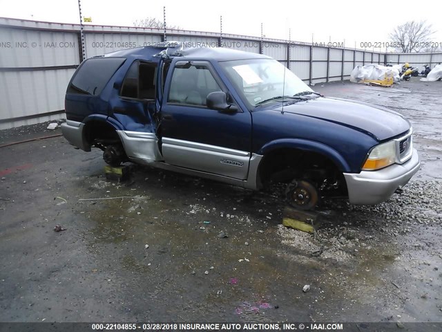 1GKDT13W1W2574381 - 1998 GMC JIMMY BLUE photo 1