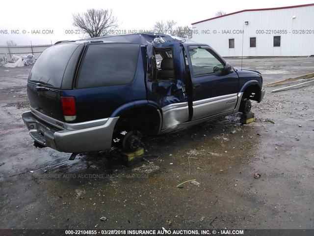 1GKDT13W1W2574381 - 1998 GMC JIMMY BLUE photo 4