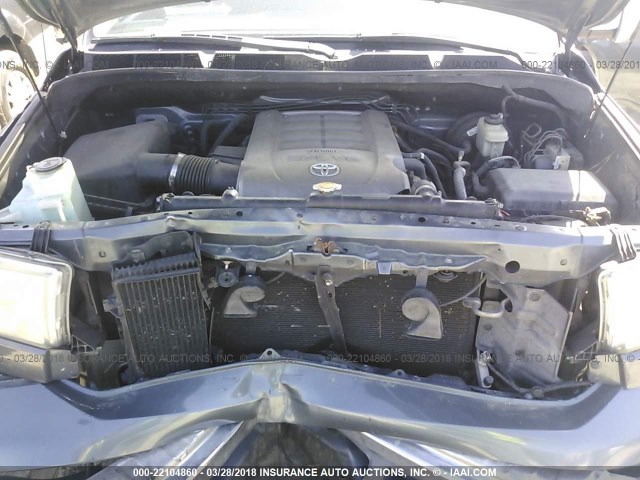 5TFRV54107X025989 - 2007 TOYOTA TUNDRA DOUBLE CAB SR5 BLUE photo 10