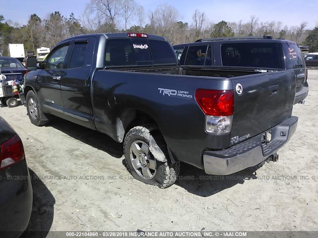 5TFRV54107X025989 - 2007 TOYOTA TUNDRA DOUBLE CAB SR5 BLUE photo 3