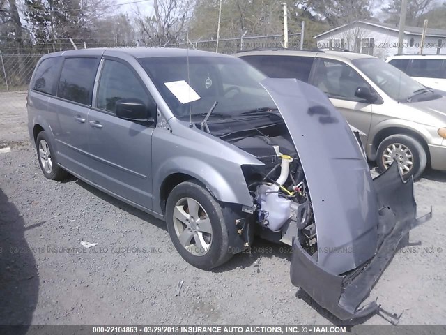 2C4RDGBG7DR724472 - 2013 DODGE GRAND CARAVAN SE SILVER photo 1