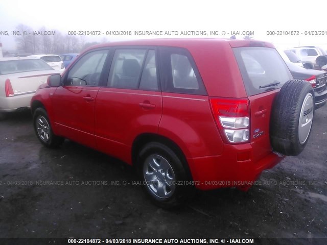 JS3TD941664101510 - 2006 SUZUKI GRAND VITARA  RED photo 3