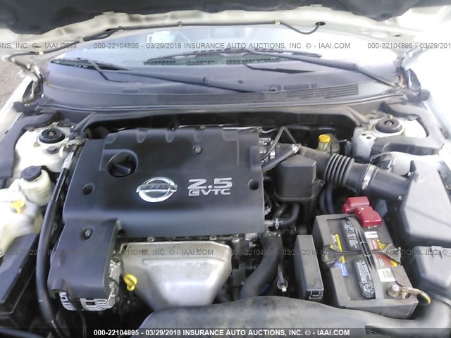 1N4AL11E63C124536 - 2003 NISSAN ALTIMA S/SL WHITE photo 10