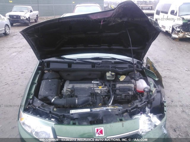 1G8AL52F24Z121733 - 2004 SATURN ION LEVEL 3 GREEN photo 10