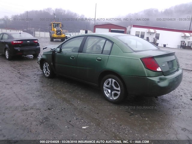 1G8AL52F24Z121733 - 2004 SATURN ION LEVEL 3 GREEN photo 3