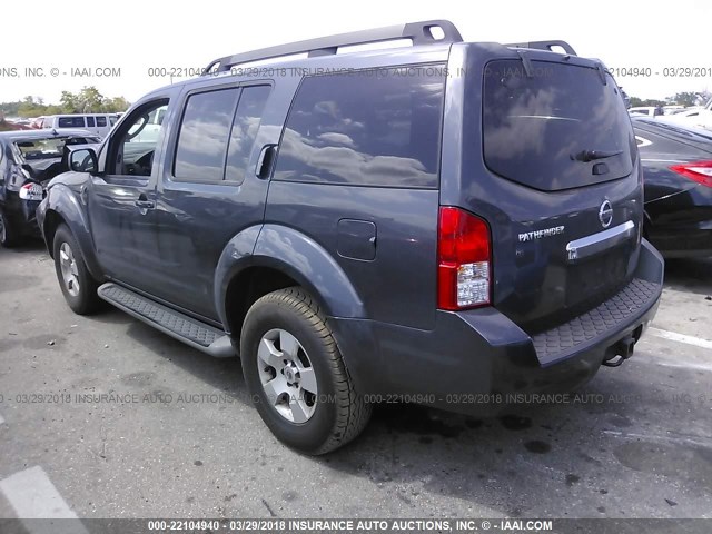 5N1AR1NB8AC628958 - 2010 NISSAN PATHFINDER S/LE/SE GRAY photo 3