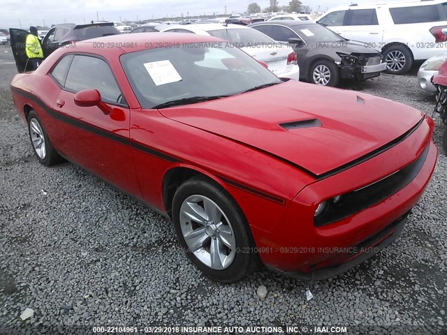 2C3CDZAG4GH113641 - 2016 DODGE CHALLENGER SXT RED photo 1