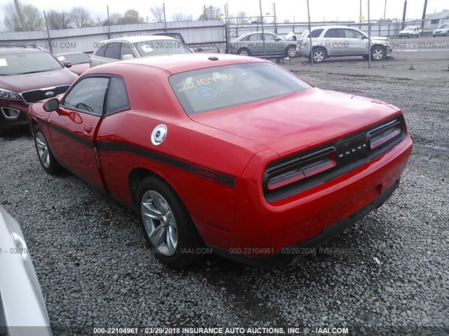 2C3CDZAG4GH113641 - 2016 DODGE CHALLENGER SXT RED photo 3