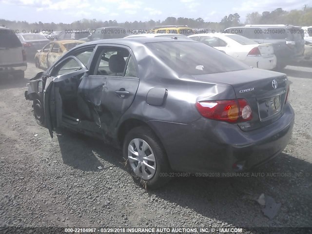 JTDBL40E49J049356 - 2009 TOYOTA COROLLA LE/XLE GRAY photo 3