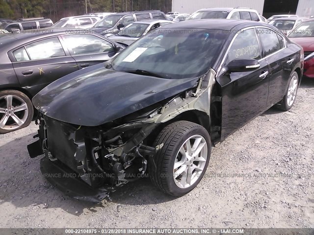 1N4AA51E69C805723 - 2009 NISSAN MAXIMA S/SV BLACK photo 2