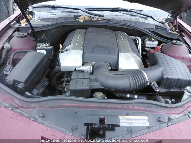 2G1FJ1EJ4B9116432 - 2011 CHEVROLET CAMARO SS BURGUNDY photo 10