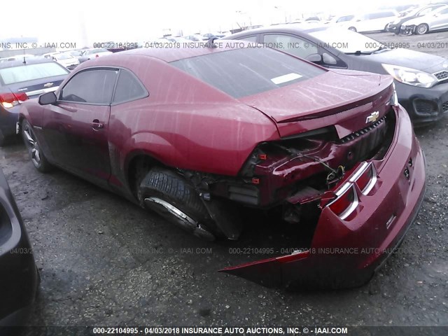 2G1FJ1EJ4B9116432 - 2011 CHEVROLET CAMARO SS BURGUNDY photo 3