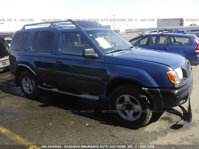 5N1ED28Y81C531040 - 2001 NISSAN XTERRA XE/SE BLUE photo 1