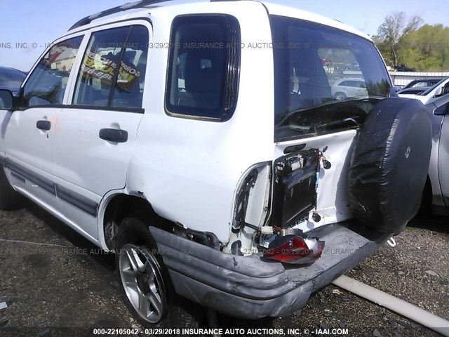 2CNBE13C026911537 - 2002 CHEVROLET TRACKER WHITE photo 6